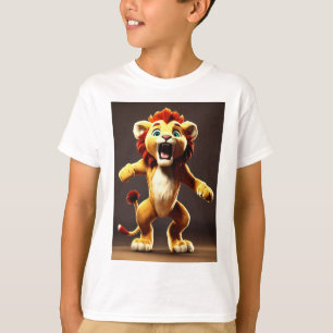 lejon tecknad t shirt