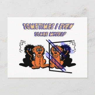 Lejon tecknad vykort