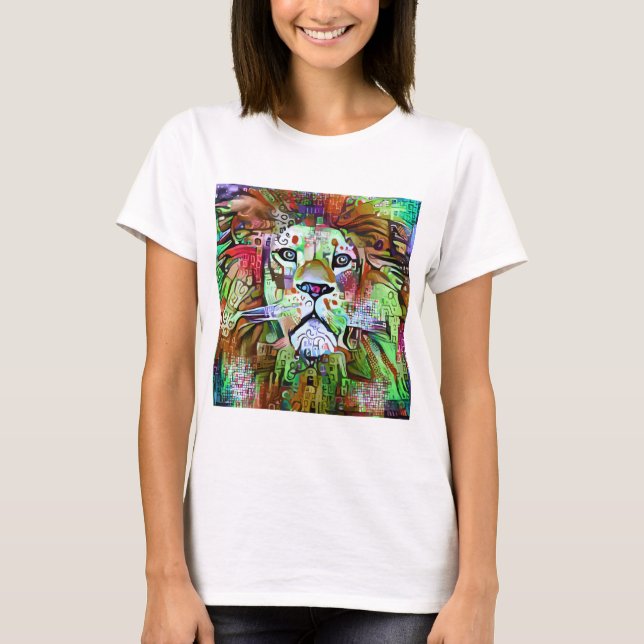Lejon teckning 2 t shirt (Framsida)