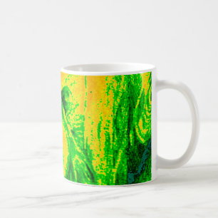 Lejon teckning av nattvision kaffemugg