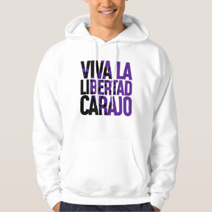 Lejon text för Javier Milei Viva La Libertad Caraj Hoodie