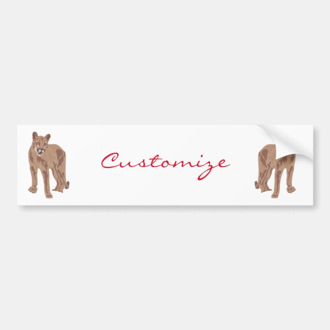 Lejon Thunder_Cove-berget Puma Bildekal (Framsidan)