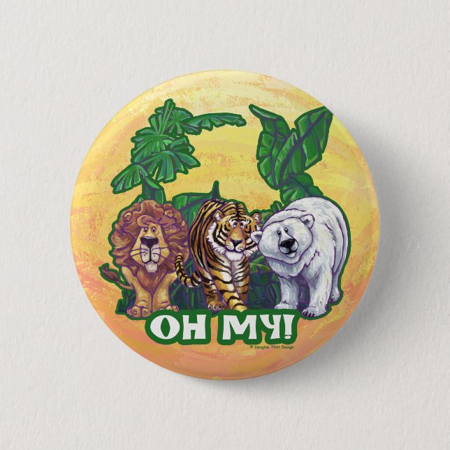 Lejon Tiger Bears Oh My Knapp (Framsida)