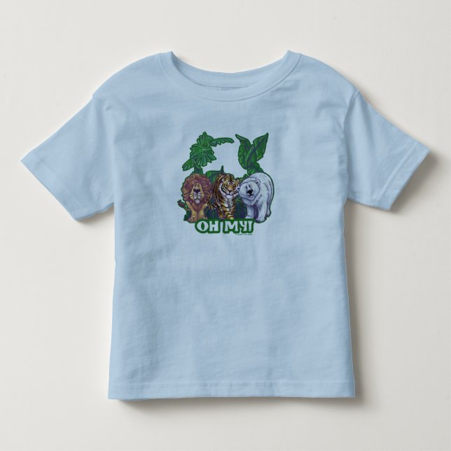 Lejon Tiger Bears Oh My T-shirt (Framsida)