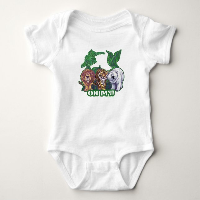 Lejon Tiger Bears Oh My Tee (Framsida)