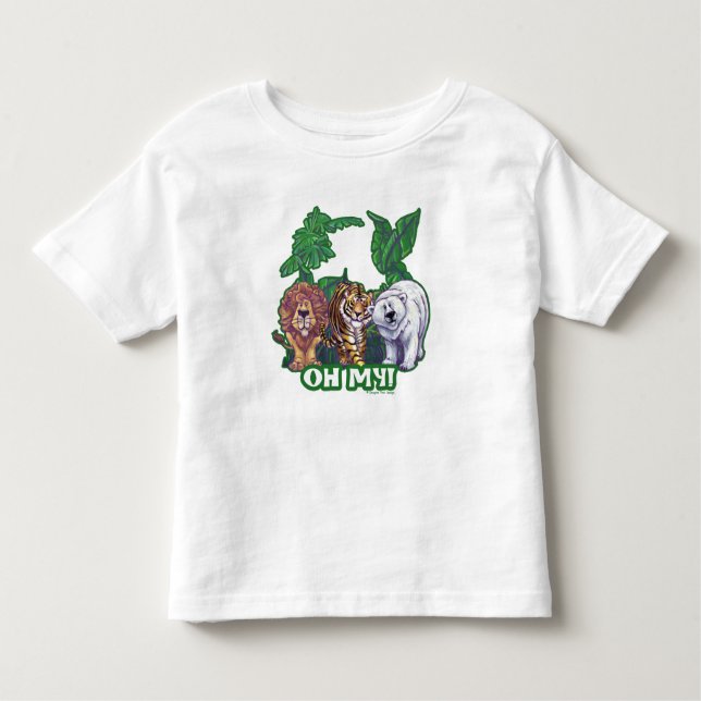 Lejon Tiger Bears Oh My Tee (Framsida)