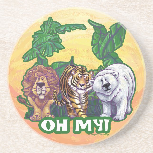Lejon Tiger Bears Oh My Underlägg (Framsidan)