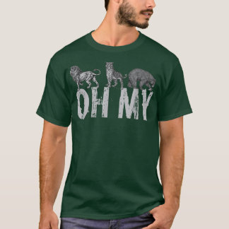 Lejon Tigers Bears OH MY Classic Wizard of Oz T Shirt