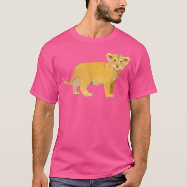 Lejon triangulär Unge för Kid T Shirt (Framsida)