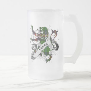 Lejon ung Tartan Frostat Ölglas