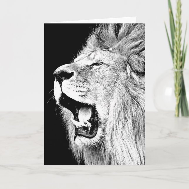 Lejon uppfödning kort (Framsida)