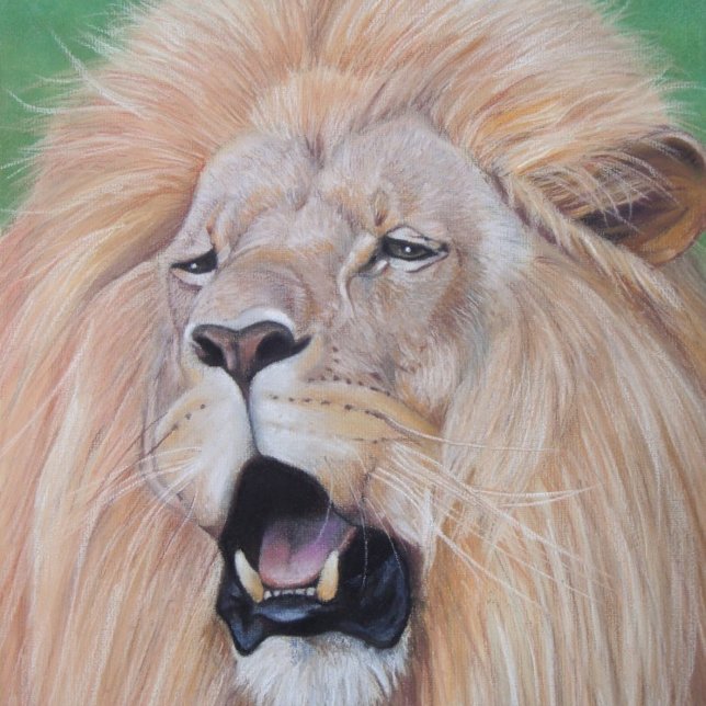 lejon upprinnande stor kattkonst fickplunta (Skapare uppladdad)