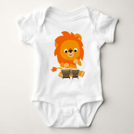 Lejon uppspelning av  Tecknad Bongos Baby Bodykost T Shirt