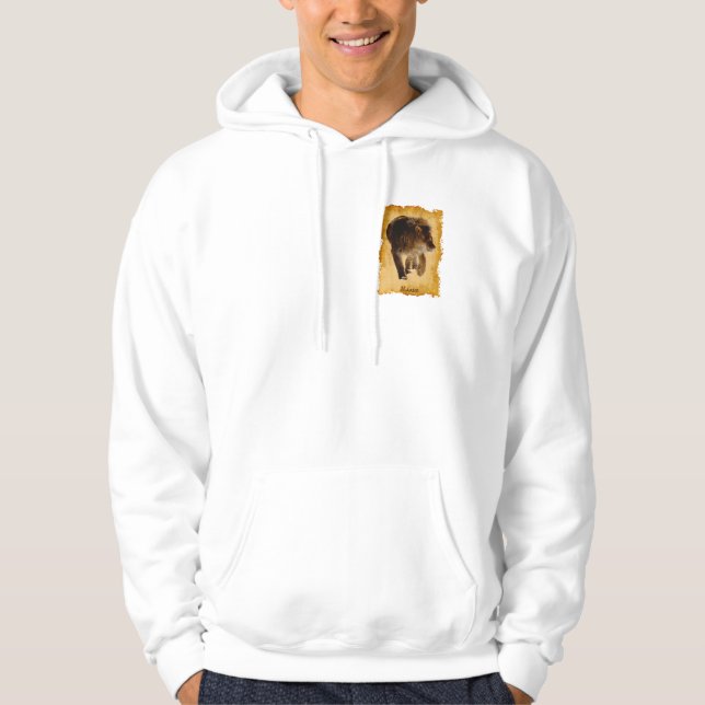 Lejon, vacker stor katt Wildlife Hoodie (Framsida)
