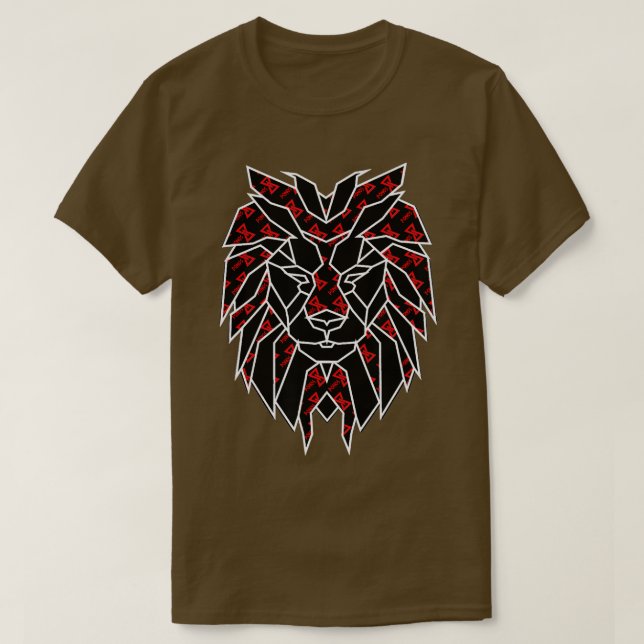Lejon vektor t shirt (Design framsida)