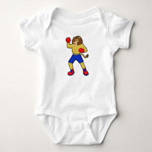 Lejon vid Boxing med Boxing-handskar T Shirt