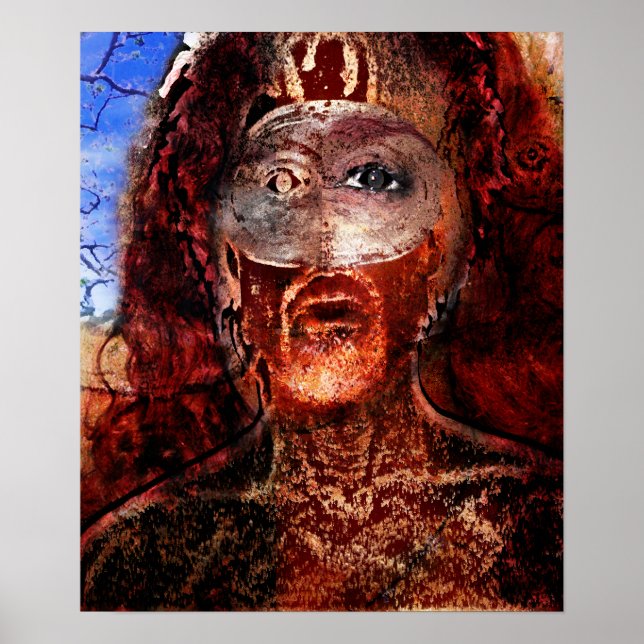 lejon vid brand poster (Framsidan)