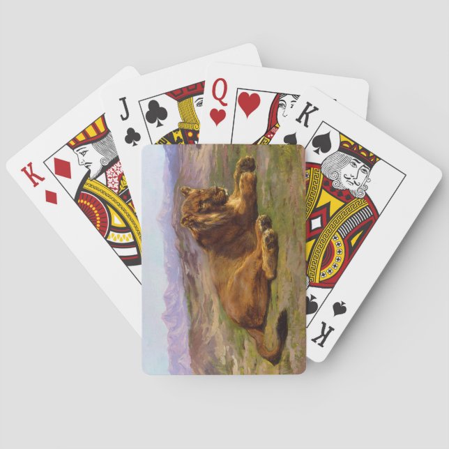 Lejon vild i Masai Mara Casinokort (Baksidan)