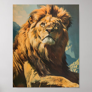 Lejon vintage poster