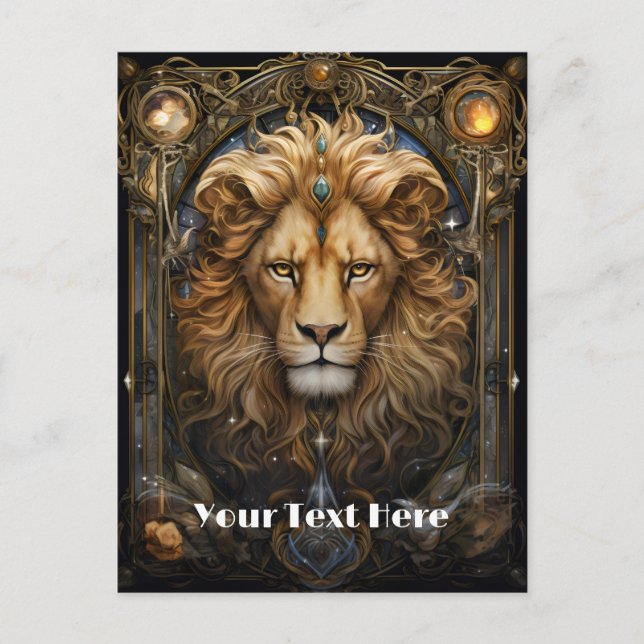 Lejon Vykort (Framsida)