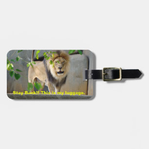 Lejon Wildlife-resggage-tagg Bagagebricka