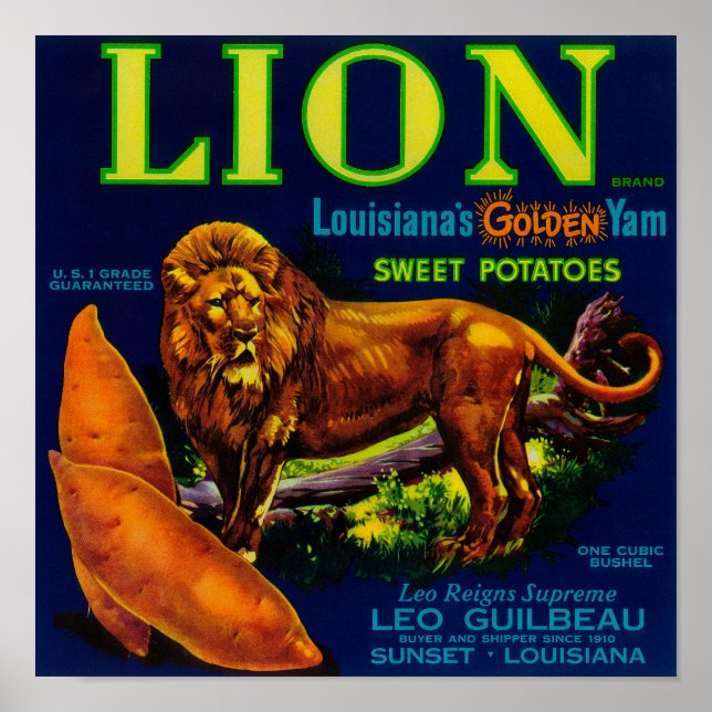 Lejon Yam LabelSunset, LA Poster (Framsidan)
