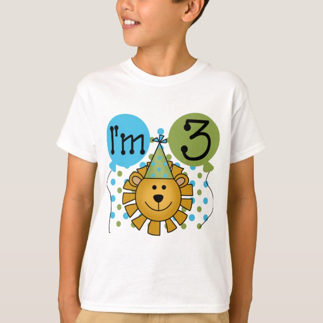 Lejona 3rd födelsedagT-tröja och gåvor T Shirt (Framsida)