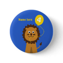lejona 4e födelsedagen lägga till namn blå
