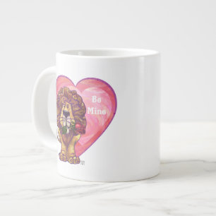 Lejona Alla hjärtans dag Jumbo Mugg