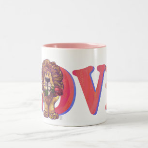 Lejona Alla hjärtans dag Två-Tonad Mugg