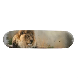 Lejona Älskare Art-gåvor Skateboard Bräda 19,5 Cm