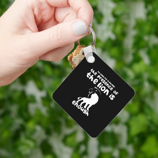 Lejona Älskare : Det räcker med att det finns Lejo Nyckelring (Hand)