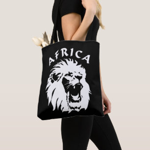 Lejona Ansikte AFRIKA Tygkasse
