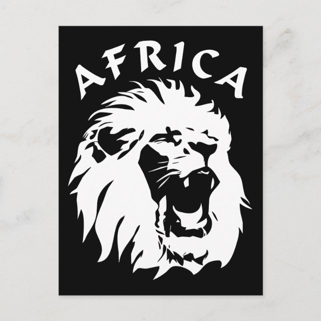 Lejona Ansikte | AFRIKA Vykort (Framsida)