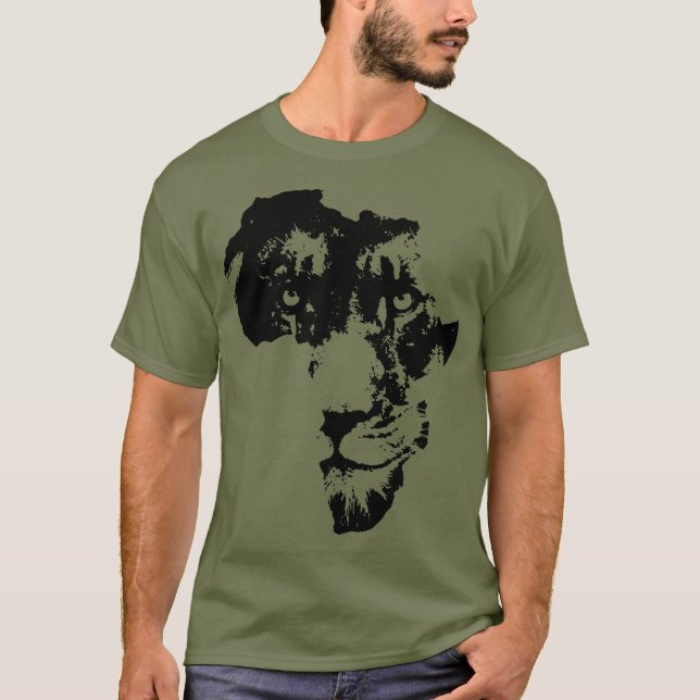 Lejona Ansikte i Afrika | Safari Culture | AFRIKA  T Shirt (Framsida)