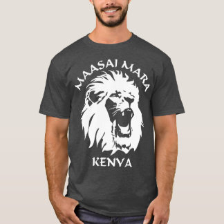 Lejona Ansikte Maasai Mara Kenyas nationalreserv T Shirt