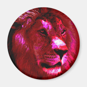 Lejona Ansikte Magnet