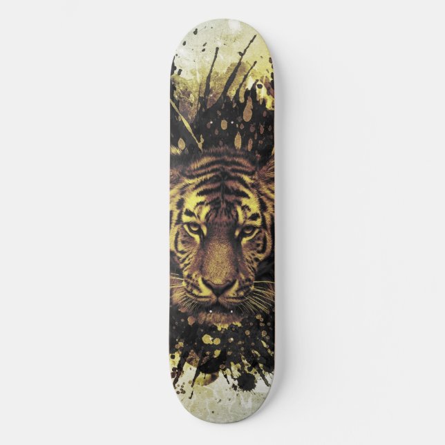 lejona ansikte mini skateboard bräda 18,5 cm (Framsida)