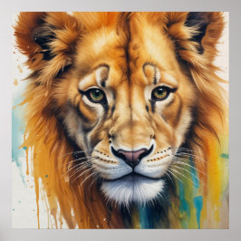 Lejona Ansikte Poster