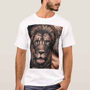 lejona ansikte t-tröjor "Embrace Your Inner Roar: T Shirt