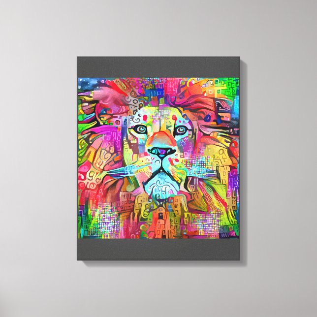Lejona Ansikte | Zazzle_Growshop Canvastryck (Framsida)