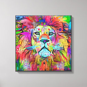 Lejona Ansikte   Zazzle_Growshop Canvastryck