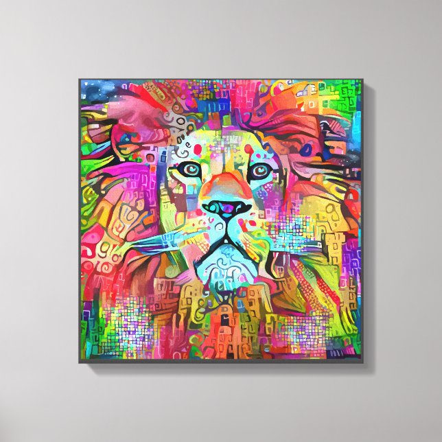 Lejona Ansikte | Zazzle_Growshop Canvastryck (Framsida)
