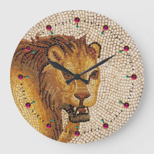 LEJONA ANTIKA ROMERSKA MOSAIK/ STOR KLOCKA