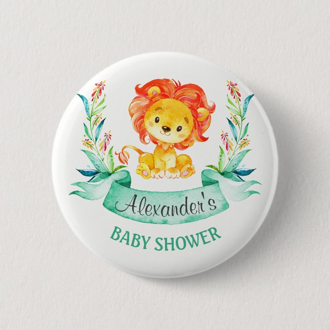 Lejona babyskor för vattenfärg knapp (Framsida)