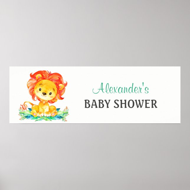 Lejona babyskor för vattenfärg poster (Framsidan)