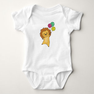 Lejona ballonger flyger uppåt utsöndrade djur för  t shirt
