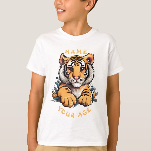Lejona barn i Cute Baby T Shirt (Framsida)