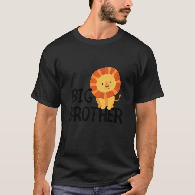 Lejona bästa föda för  djur, barn, storebror t shirt (Framsida)