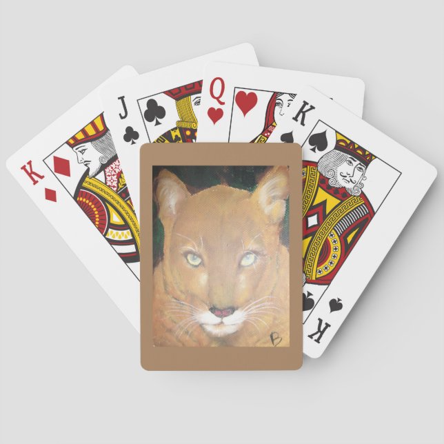 Lejona bergskort casinokort (Baksidan)